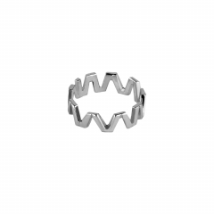 Серебряное кольцо ATJEWELER "ПАЛОЧКИ" тонкое (фото 2)