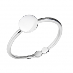 Серебряное кольцо ATJEWELER Точка большая 16 (фото 1)