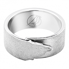 Серебряное кольцо ZYABLIK Alivio серебро родий (фото 2)