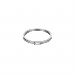 Серебряное кольцо САХАРОК "BASE", багет-фианит (фото 1)