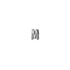 Кулон подвеска САХАРОК буква M (фото 1)