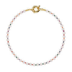 Чокер-ожерелье Gypsy_bazaar из натурального речного жемчуга и разноцветного турмалина (фото 1)