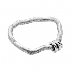 Безразмерное кольцо ZYABLIK Сaldeira серебро родий (фото 2)