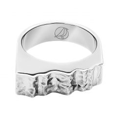 Серебряное кольцо ZYABLIK Penhasco серебро родий (фото 1)