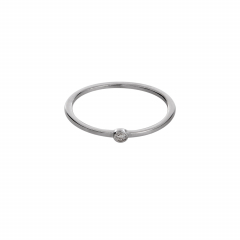 Серебряное кольцо САХАРОК "BASE", фианит (фото 1)