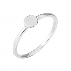 Серебряное кольцо ATJEWELER Точка малая (фото 1)