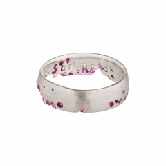 Серебряное кольцо MOST Венец Лесного Короля, фианит красный (фото 1)