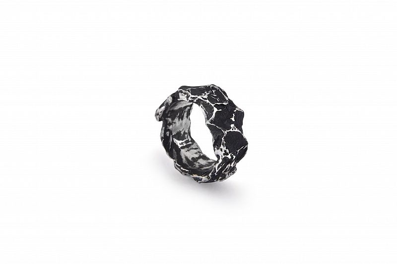 Кольцо с чернением Oxyd Rock ROUGH (фото 1)
