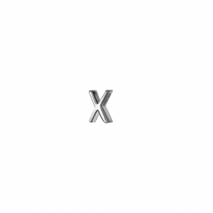 Кулон подвеска САХАРОК буква X (фото 1)