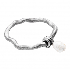 Серебряное кольцо ZYABLIK Сaldeira серебро с жемчугом родий (фото 2)