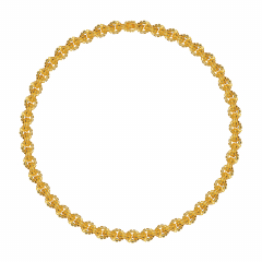 Медальон колье из бисерных колец BEADED BREAKFAST, цвет золотой, стекло (фото 1)