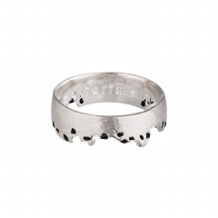 Серебряное кольцо MOST Венец Лесного Короля, фианит черный (фото 1)