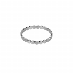 Серебряное кольцо САХАРОК "BASE", точки (фото 1)