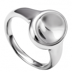 Серебряное кольцо ZYABLIK Cratera серебро родий (фото 2)